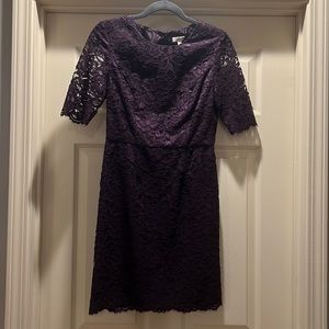 EUC Shoshanna Lace Cocktail Dress in Deep Purple